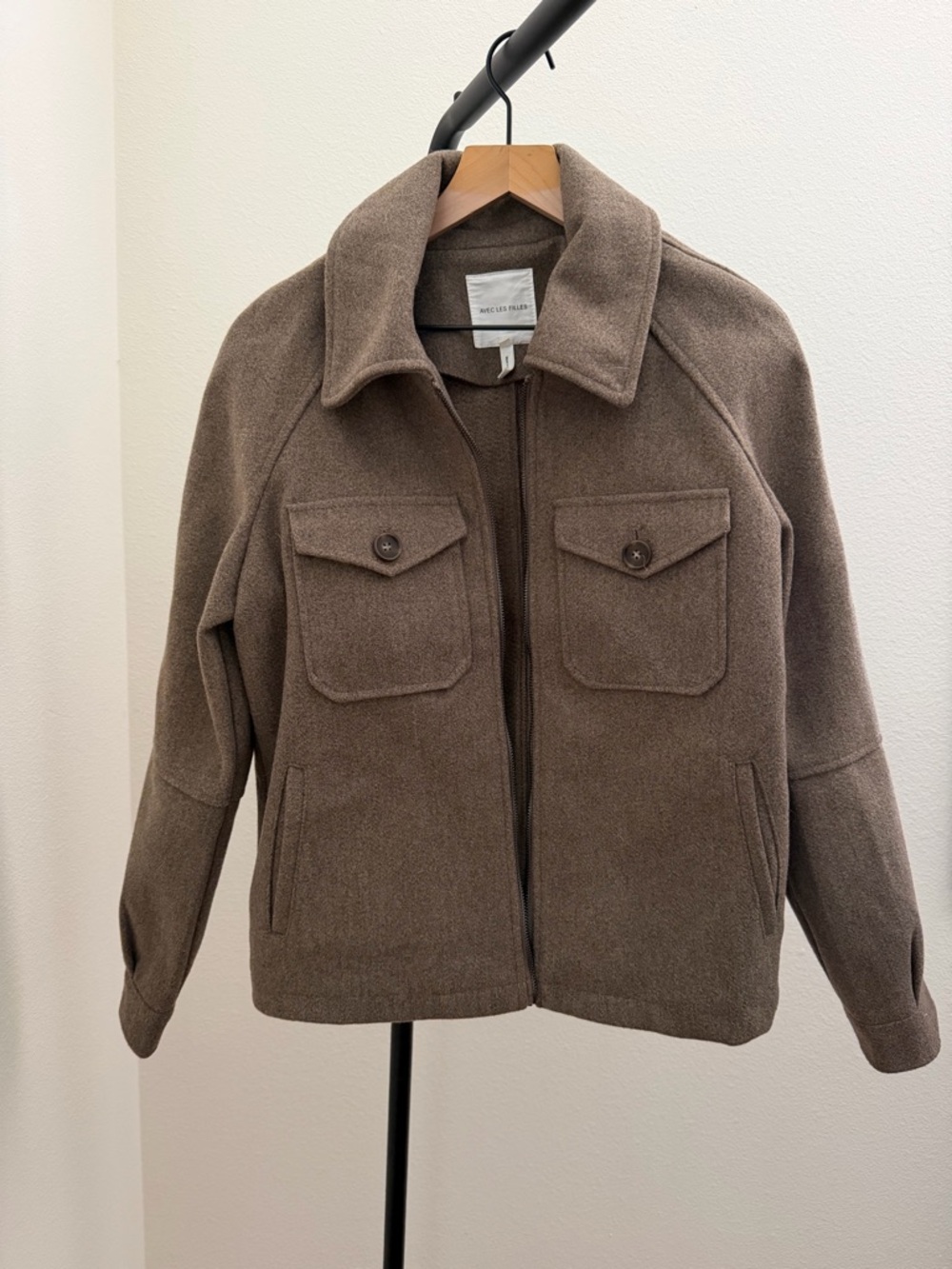 Avec Les Filles Brown Utility Jacket - Picture 3 of 7